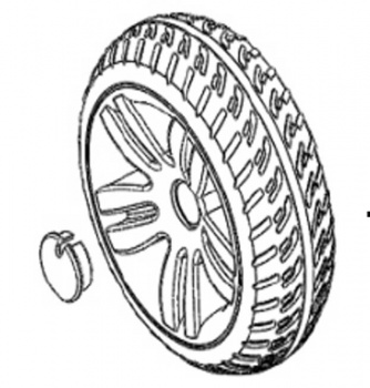 New Rear Wheel Assembly For Excel Travelux Tiempo Mobility Scooter